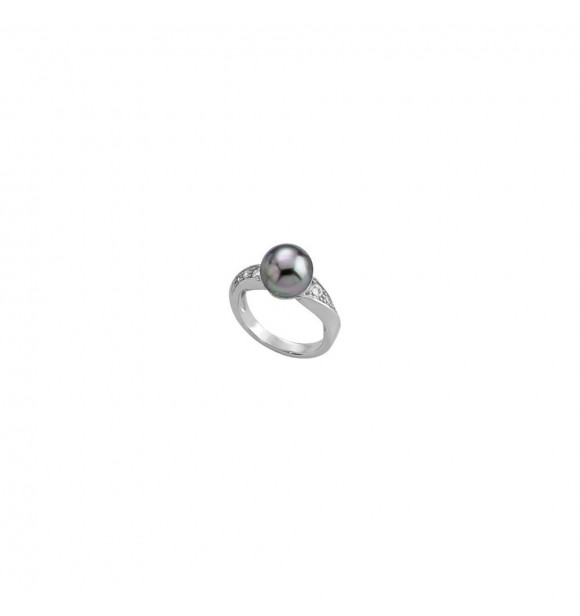 MAJORICA anillo cerrado plata 12mm