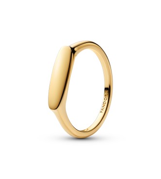 163986C00-56 Engravable 14k gold-plated ring