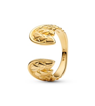 164222C00-54 Marvel Thor wings 14k gold-plated ring