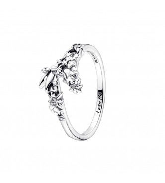 Disney Tinkerbell sterling silver ring with clear cubic zirconia