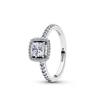 PANDORA 193555C02 Anillo de plata de ley con circonita cúbica transparente