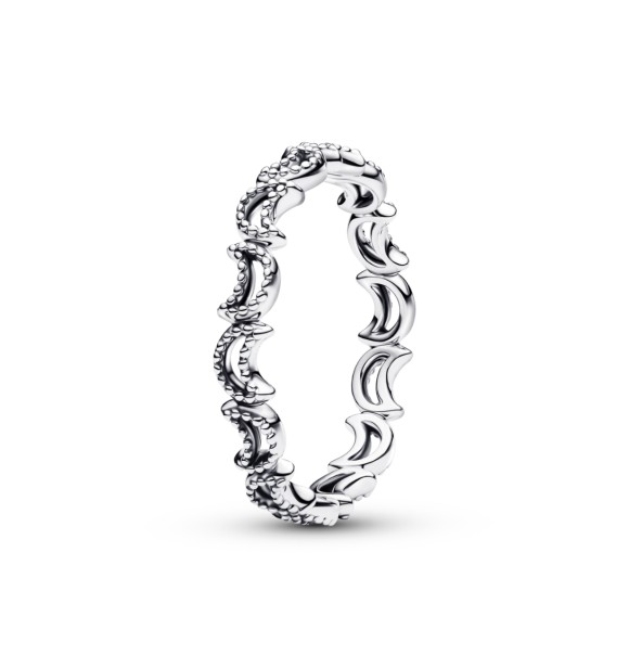 PANDORA 194258C00 Anillo de plata de ley con forma de luna