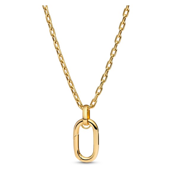 364083C00-70 14k gold-plated large openable link pendant necklace