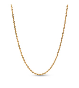 364687C00-70 14k gold-plated rope chain and sliding clasp