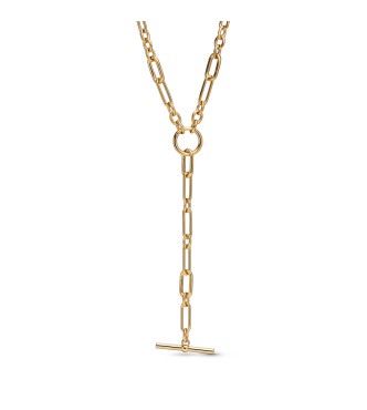 PANDORA 364809C00 14k gold-plated link Y- necklace