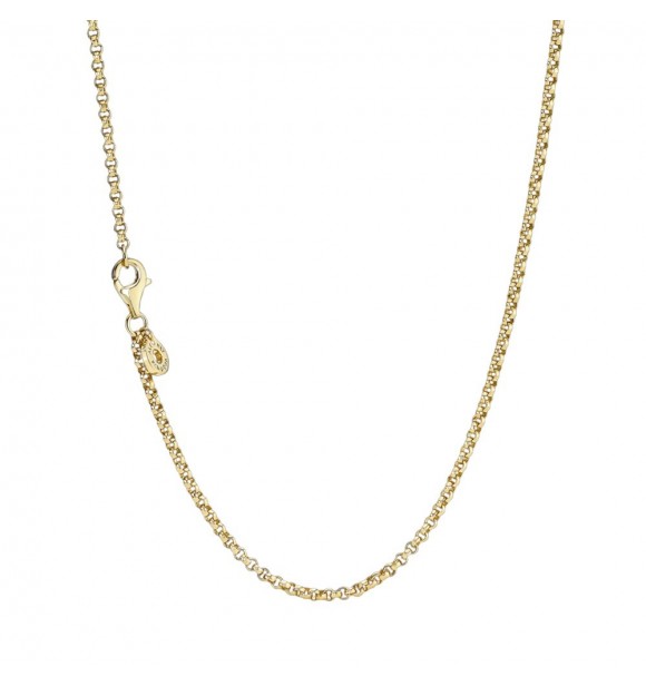 PANDORA 369260C00-60 14k Gold-plated rolo necklace
