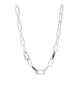 Sterling silver large link necklace