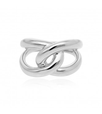 Anillo de plata 925 rodiada, 12 mm de grosor, talla ajustable de 11 a 19