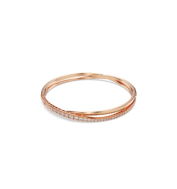 SWAROVSKI TWIST:BANGLE WHITE/ROS