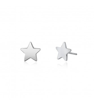 Pendientes estrella en plata 925