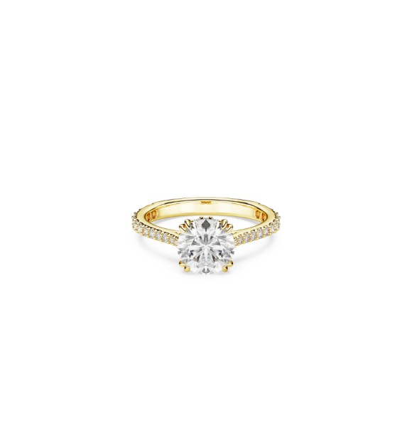 SWAROVSKI CONSTELLA:RING RND M WHITE/GOS 60
