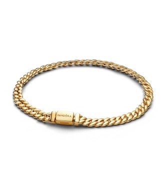 PANDORA 564367C00 Cuban chain 14k gold-plated bracelet