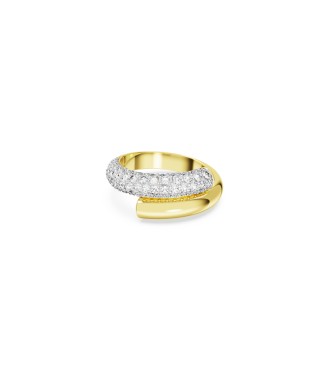 SWAROVSKI ANILLO DEXTERA BLANCO, BAÑO TONO ORO