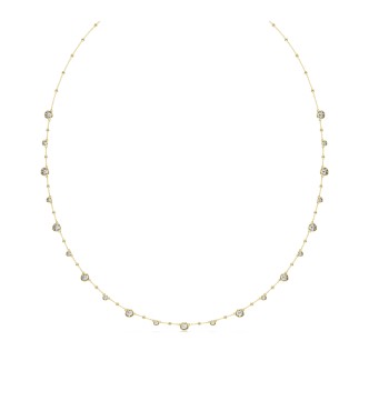 SWAROVSKI COLLAR IMBER, TALLA REDONDA BLANCO,
 BAÑO TONO ORO
