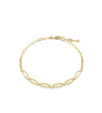 SWAROVSKI COLLAR CONSTELLA BLANCO, BAÑO TONO ORO