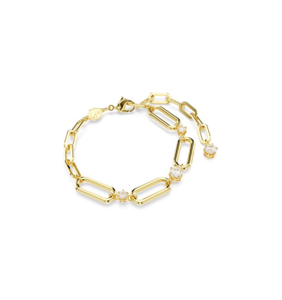 SWAROVSKI PULSERA CONSTELLA BLANCA, BAÑO TONO ORO