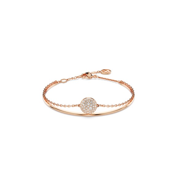 SWAROVSKI PULSERA METEORA,BLANCO, BAÑO ORO ROSA