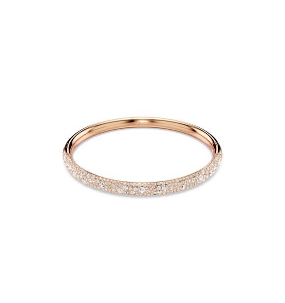 SWAROVSKI PULSERA SUBLIMA, PAVE NIEVE, BLANCO,
 BAÑO TONO ORO ROSA