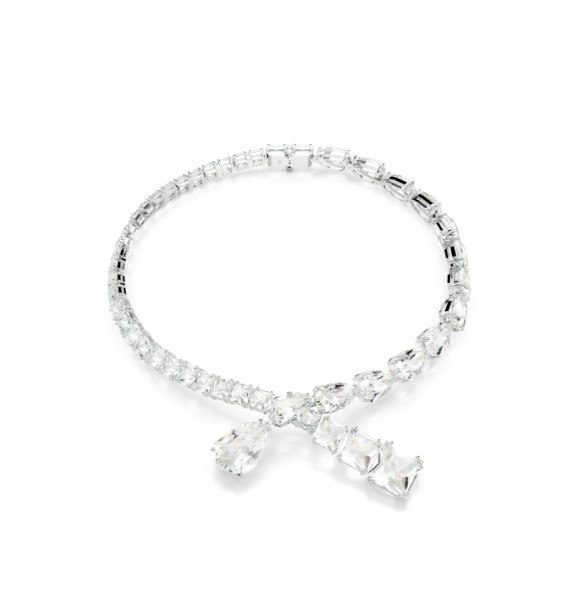 SWAROVSKI COLLAR MATRIX, TALLAS MIXTAS BLANCO, BAÑO DE RODIO