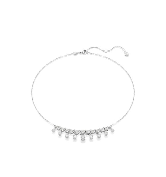 SWAROVSKI COLLAR IDYLLIA, TALLAS MIXTAS, COPO DE NIEVE,
 BLANCO, BAÑO DE RODIO