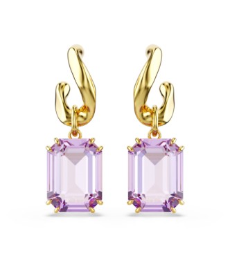 SWAROVSKIMILLENIA:PENDIENTES DE PRESION STUD VIOL
