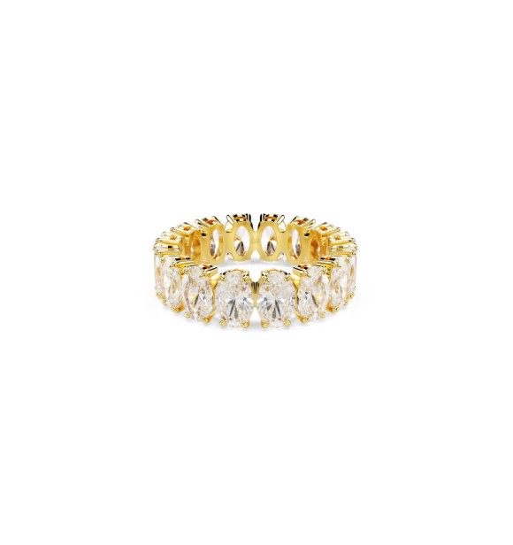 SWAROVSKI ANILLO MATRIX, TALLA OVALADA, BLANCO,
 BAÑO TONO ORO