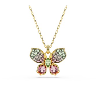SWAROVSKI COLGANTE IDYLLIA, TALLAS MIXTAS,
 PAVE MARIPOSA MULTICOLOR, COMBINACIÓN DE ACABADOS METÁLICOS