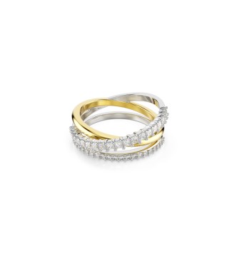 SWAROVSKIRE HYPERBOLA:ANILLO 3 BAND WHITE/MIX 52