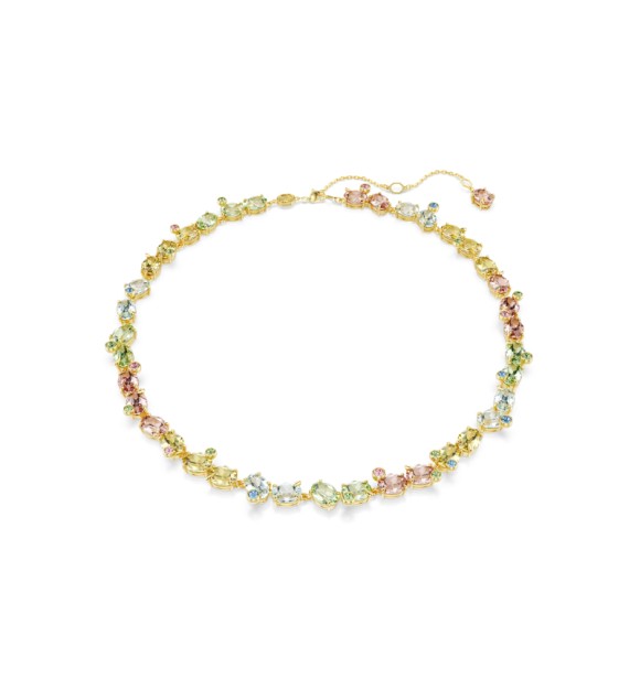 SWAROVSKI COLLAR TENNIS GEMA, TALLAS MIXTAS MULTICOLOR,
 BAÑO DE TONO ORO