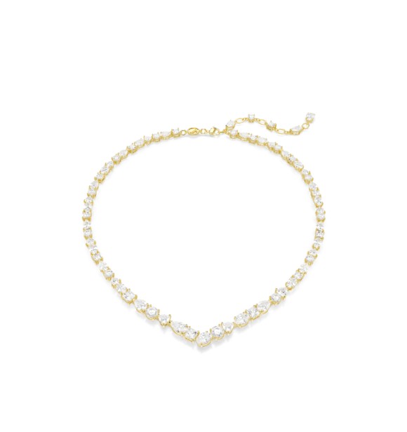 MESMERA:NECKLACE V WHITE/GOS