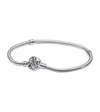 Disney Tinkerbell snake chain sterling silver bracelet with clear cubic zirconia