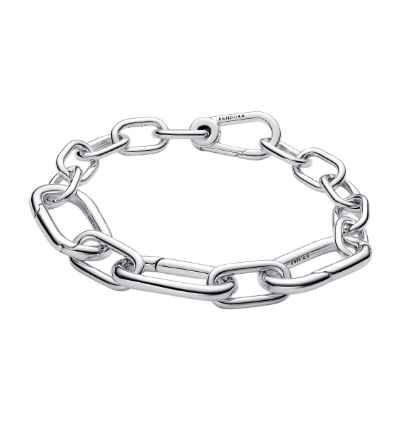 PANDORA 593854C00 Sterling silver link bracelet with 3 large openable links