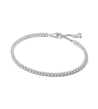 PANDORA 593927C01 Pulsera de tenis de plata de ley con circonitas cúbicas transparentes
