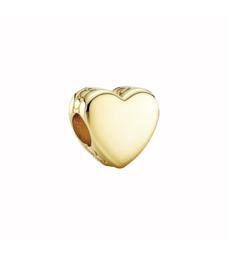762015C00 Engravable heart 14k gold-plated charm