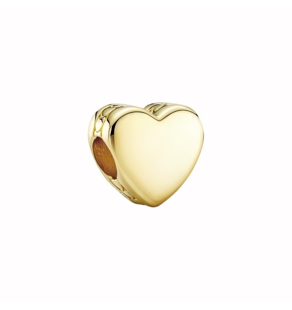 762015C00 Engravable heart 14k gold-plated charm
