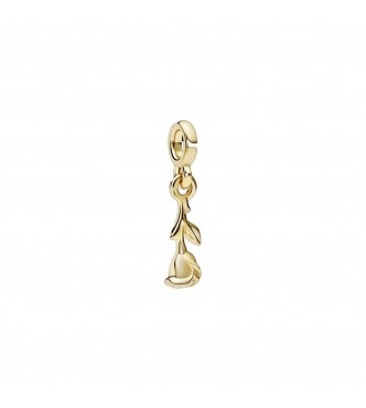 Rose 14k gold-plated mini dangle
