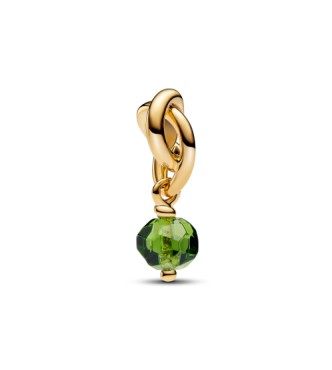 763462C08 14k Gold-plated dangle with spring green crystal