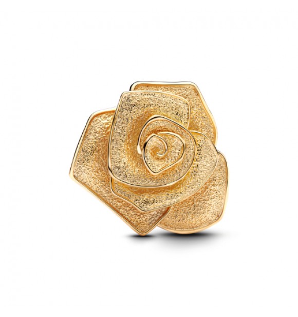 PANDORA 763675C00 Charm rosa XL bañado en oro de 14k