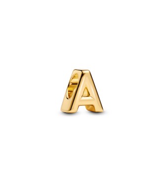 763947C00 Letter A 14k gold-plated charm