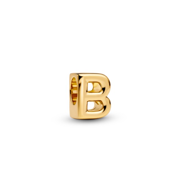763948C00 Letter B 14k gold-plated charm