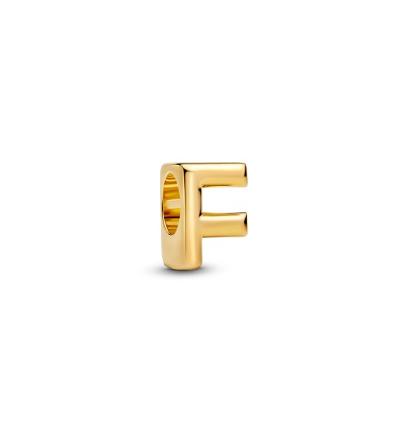 763952C00 Letter F 14k gold-plated charm