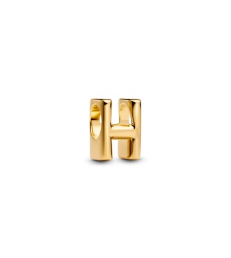 763954C00 Letter H 14k gold-plated charm