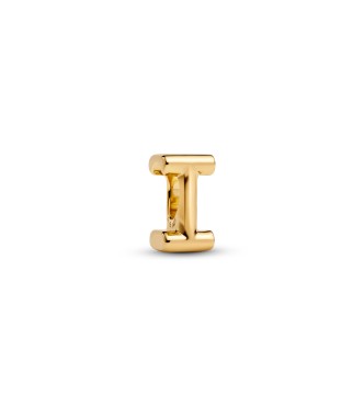 763955C00 Letter I 14k gold-plated charm