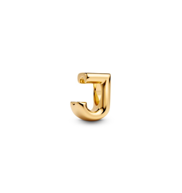 763956C00 Letter J 14k gold-plated charm