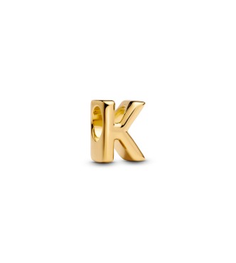 763957C00 Letter K 14k gold-plated charm