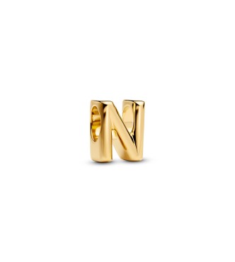 763960C00 Letter N 14k gold-plated charm