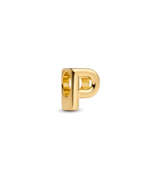 763962C00 Letter P 14k gold-plated charm