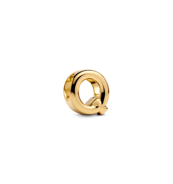 763963C00 Letter Q 14k gold-plated charm