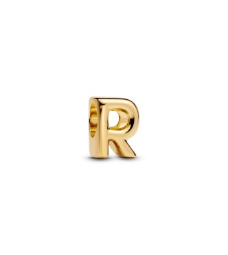 763964C00 Letter R 14k gold-plated charm