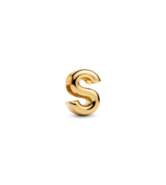 763965C00 Letter S 14k gold-plated charm